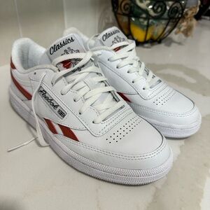 Reebok Classics White and Red Shoes